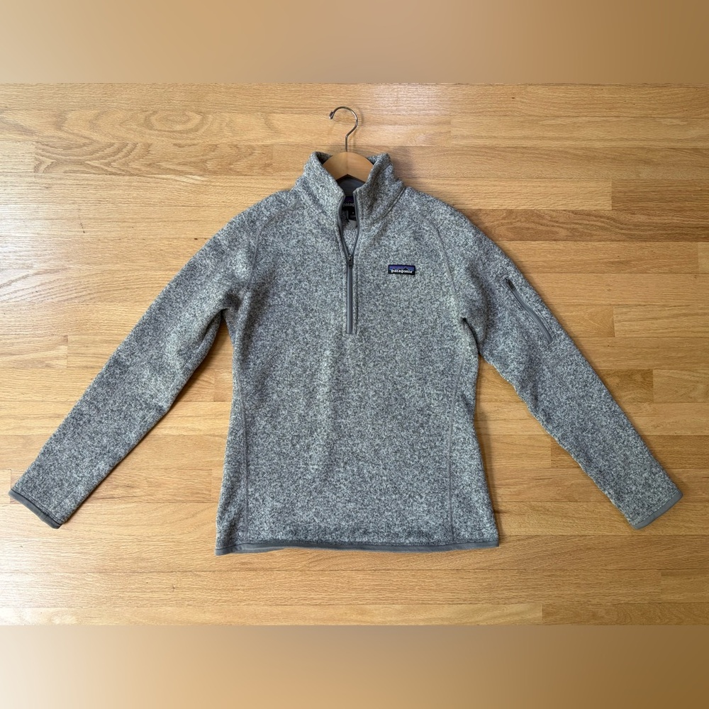 Patagonia Gray Better Sweater 1/4-Zip Fleece Size Medium in Excellent Condition - Picture 4 of 15